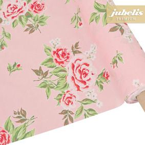 Coton lavable au mètre avec motif floral